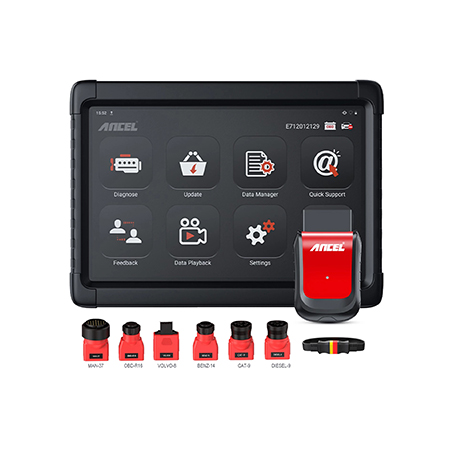 ANCEL X6 HD Heavy Duty Truck Bluetooth Scanner Professional Wireless Enhanced Diesel Dianostics Tool Full Systems Truck Code Reader