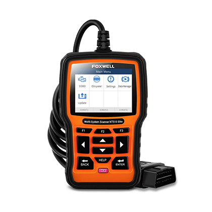 FOXWELL NT510 Elite All System Bi-Directional Test OBD2 Diagnostic Tool With EPB Oil Reset SRS SAS TPS Active Test Battery Registration 