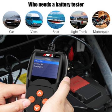 ANCEL BA201 Car Battery Tester Analyzer Charging test Crank test 12V car battery Diagnostic tools 100- 2000CCA-Obdzon-2