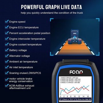 FCAR F506 Heavy Duty Truck Scanner Full-systems Diagnostic Tool For Truck HD Diesel Scanner -Obdzon-3