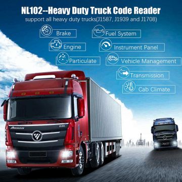 NEXAS NL102 Heavy Duty Truck Scanner  OBD/EOBD+HDOBD Diagnostic Scan Tools Engine ABS Transmission Check Trucks Cars 2 In 1 Codes Reader-Obdzon-3