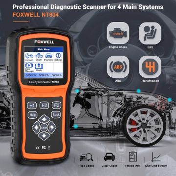 FOXWELL NT604 OBD2 Diagnostic Tool Engine ABS SRS Transmission Check Code Reader-Obdzon-1
