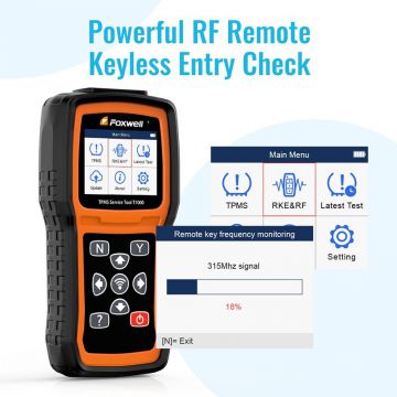 FOXWELL T1000 TPMS Trigger Tool Activate Decodes TPMS Sensors Check RF Key FOB Tyre Pressure Monitoring System Tester Detector-Obdzon-1