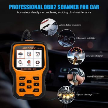 AUTOPHIX OM129 OBD2 Scanner Auto Code Reader Car Diagnostic Scan Tool Graphing Battery Test -Obdzon-2