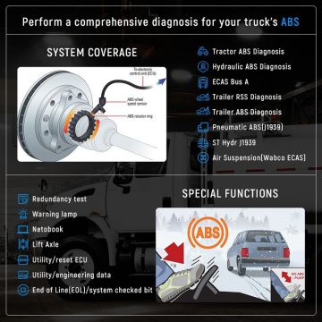 FCAR F507 Heavy Duty Truck Scanner with ABS Transmission OBDII Code Reader Full System Diagnostic Scan Tool For Truck-Obdzon-2