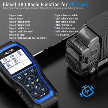 FCAR F507 Heavy Duty Truck Scanner with ABS Transmission OBDII Code Reader Full System Diagnostic Scan Tool For Truck-Obdzon-4