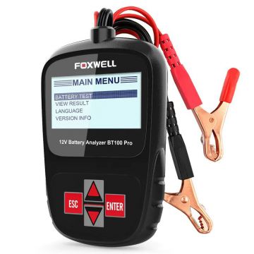 FOXWELL BT100 PRO Car Battery Tester For Flooded AGM GEL 100 to 1100CCA 200AH 6V 12V Battery Health Analyzer Diagnostic Tool-Obdzon-0