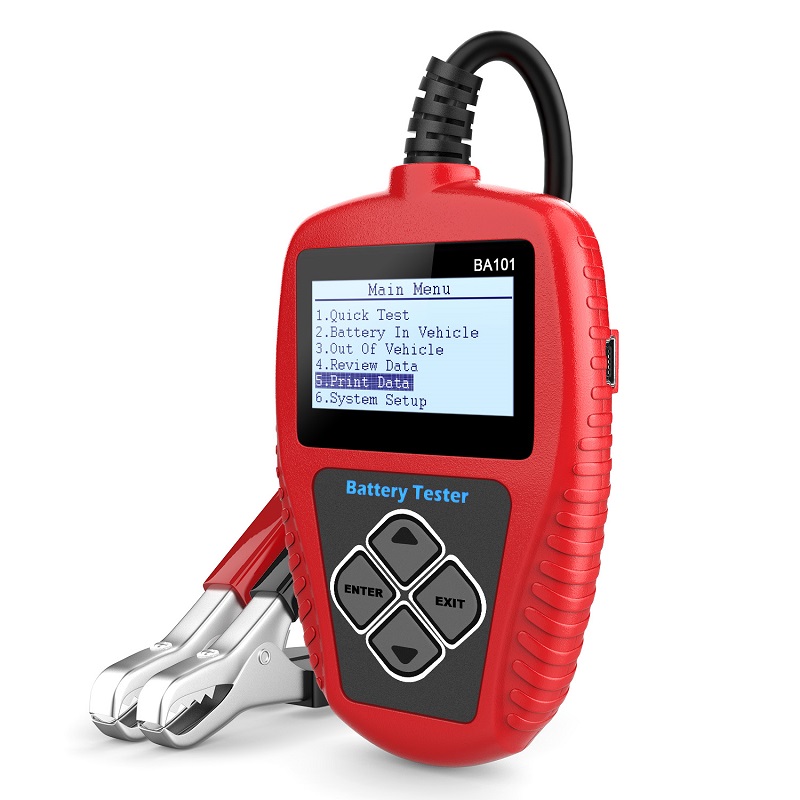 Image of ANCEL BA101 battery load tester Car Battery Tester 100-2000CCA Digital Analyzer 12V tester PK KW600