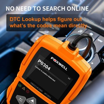 FOXWELL NT201 OBD2 Scanner Check Engine Light Car Code Reader Emission Analyzer Car Diagnostic Tool-Obdzon-3