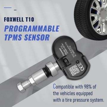 FOWELL T10 433MHz 315MHZ TPMS Sensor 2 in 1 Tire Pressure Monitor Tester Programming Activated Work with T1000-Obdzon-1