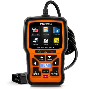 FOXWELL NT301 Plus Car OBD2 Scanner 12V Battery Tester O2 Monitor Scan Tools Engine Code Reader for OBDII Cars -Obdzon-0