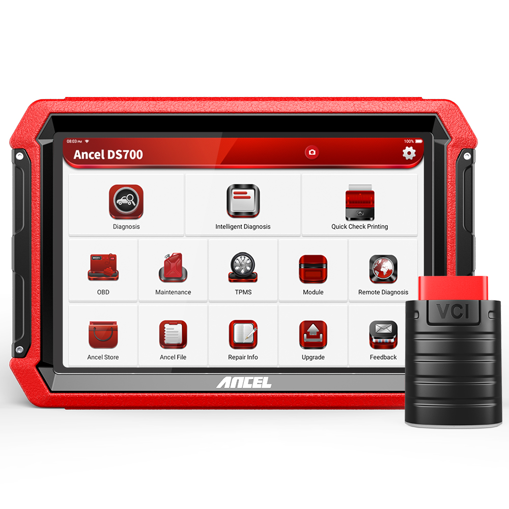 ANCEL DS700 OBD2 Diagnostic Tools Tablet Full System Scanner With ECU Coding Bi-Directional Control AF Adjust DPF Injector TPMS