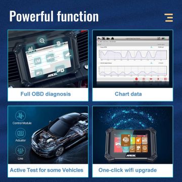 ANCEL V6 OBDII Full System Automotive Diagnostic Tool 8 inch Tablet Professianal Scanner Bluetooth Auto Code Reader-Obdzon-3