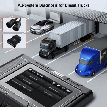 ANCEL HD3100 Heavy Duty Diesel Truck Scanner Full System Pin Detect OBD2 Automotive Scanner Car 2 in 1 Diagnostic Tool-Obdzon-2