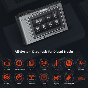 ANCEL HD3100 Heavy Duty Diesel Truck Scanner Full System Pin Detect OBD2 Automotive Scanner Car 2 in 1 Diagnostic Tool-Obdzon-3