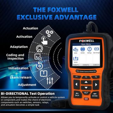 FOXWELL NT510 Elite All System Bi-Directional Test OBD2 Diagnostic Tool With EPB Oil Reset SRS SAS TPS Active Test Battery Registration -Obdzon-1