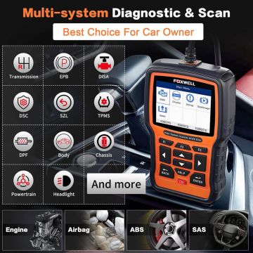 FOXWELL NT510 Elite All System Bi-Directional Test OBD2 Diagnostic Tool With EPB Oil Reset SRS SAS TPS Active Test Battery Registration -Obdzon-3