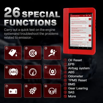 LAUNCH X-431 PRO Full System ECU Coding Actuation Test Tool With 31 Special Functions Bluetooth Compatible Free Software 2 Years Free Update -Obdzon-3