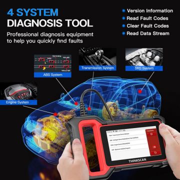 THINKCAR Thinkscan Plus S6 Automotive Scanner Professional 4 System Code Reader 5 Reset OBD 2 Car Diagnostic Tool-Obdzon-1