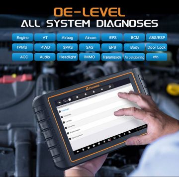 FOXWELL GT75 All System Car Diagnostic Tools 32 Special Function ECU Coding Active Test  Auto VIN Code Reader Support New Energy Cars -Obdzon-1