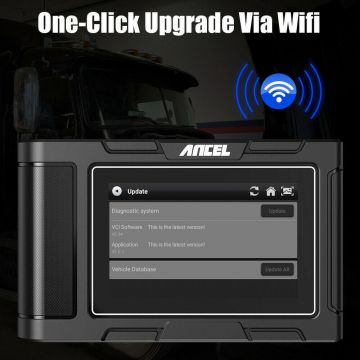 ANCEL HD3400 Heavy Truck Engine Diagnostic Scanner For Cummins CAT Detroit Paccar  All System DPF Regeneration Support 2 in 1 Truck And  Car Diagnostic -Obdzon-3