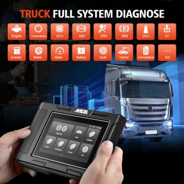 ANCEL HD3400 Heavy Truck Engine Diagnostic Scanner For Cummins CAT Detroit Paccar  All System DPF Regeneration Support 2 in 1 Truck And  Car Diagnostic -Obdzon-1