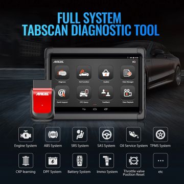 ANCEL X6 Bluetooth Tablet All System Car Diagnostic Tool With SAS EPB Oil ABS DPF TPS BMS TPMS IMMO Active Test  Auto OBD2 Tool -Obdzon-2