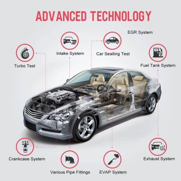 ANCEL S100 Automotive EVAP Smoke Machine Leak Detector 12V Small Car Vacuum Smoke Tester Diagnostic Test Tool for All Vehicle-Obdzon-2