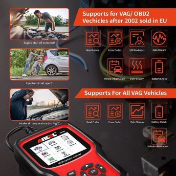 ANCEL VD700 OBD2 Scanner Car Diagnostics Full System Individual Scan Airbag ABS Oil EPB Reset Diagnostic Automotive Scanner Tool-Obdzon-4