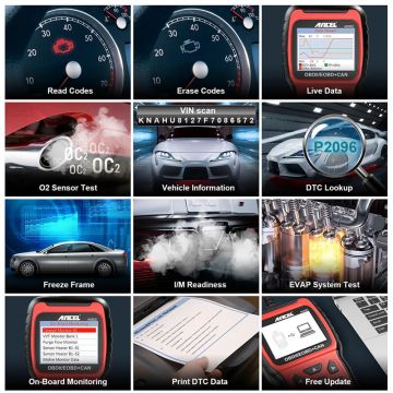 ANCEL AS500 OBD2 Scanner Engine Code Reader OBD Auto Diagnose Car Diagnostics Tool Lifetime Free Update-Obdzon-1