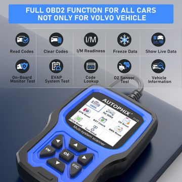 AUTOPHIX 7110 Full Systems Diagnostic Scan Tool Full Functions OBD2 Scanner Battery Registration Tool for All Volvo-Obdzon-3